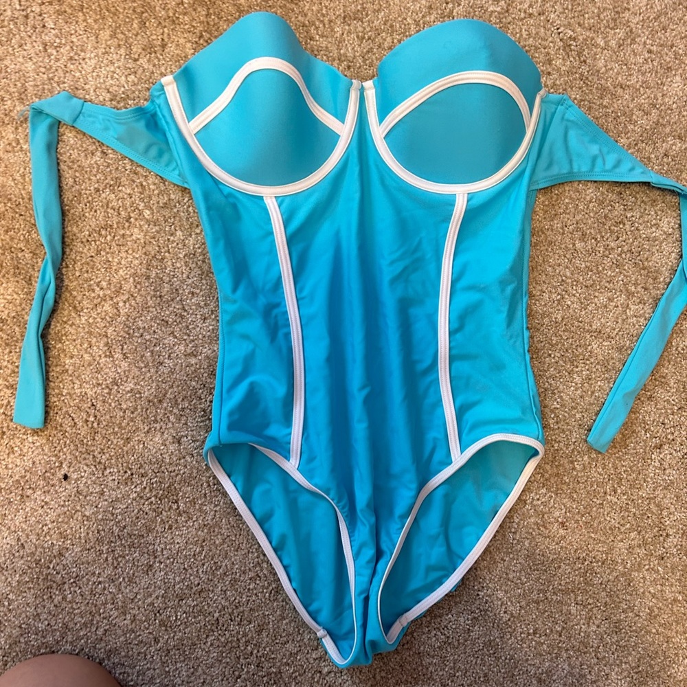Strapless swimsuit one piece